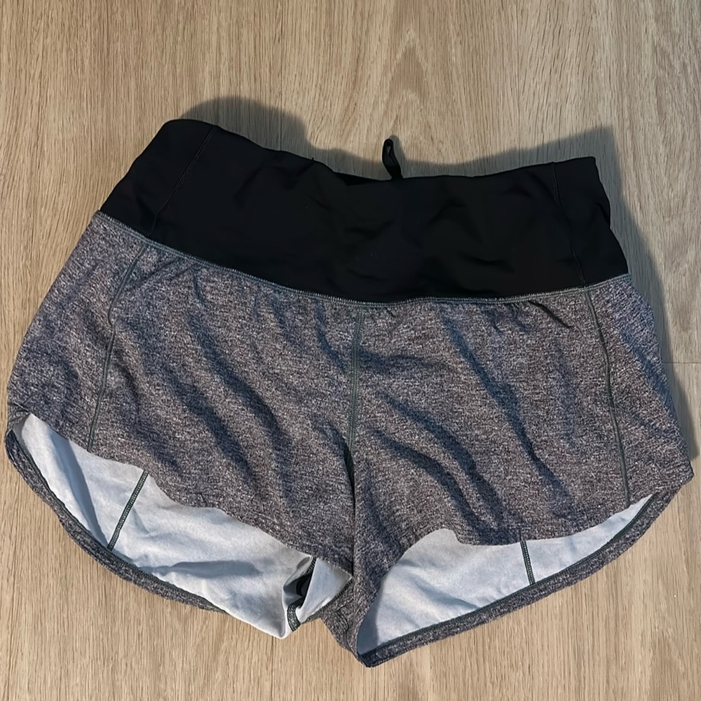 Lululemon high waist speed short 6 grey